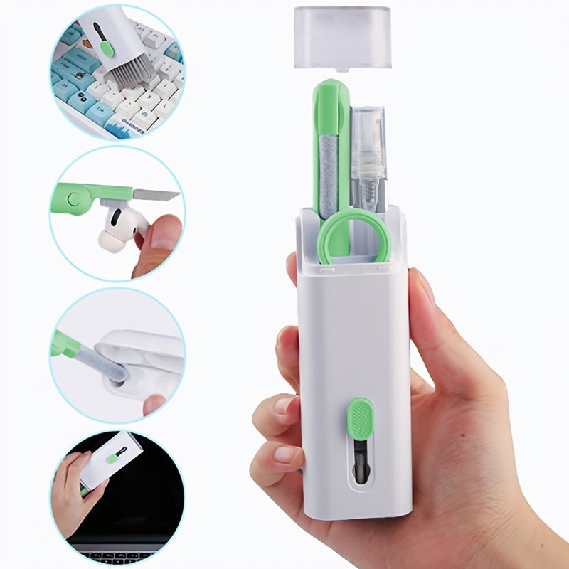 7-in-1 Wireless Headphones and Screen Cleaning Kit with Pen Brush and Tools