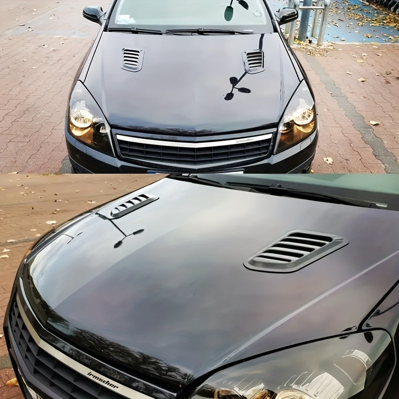 2PCS Car Fake Air Outlet Decorations Shark Gills Simulation Air Intake Accessories