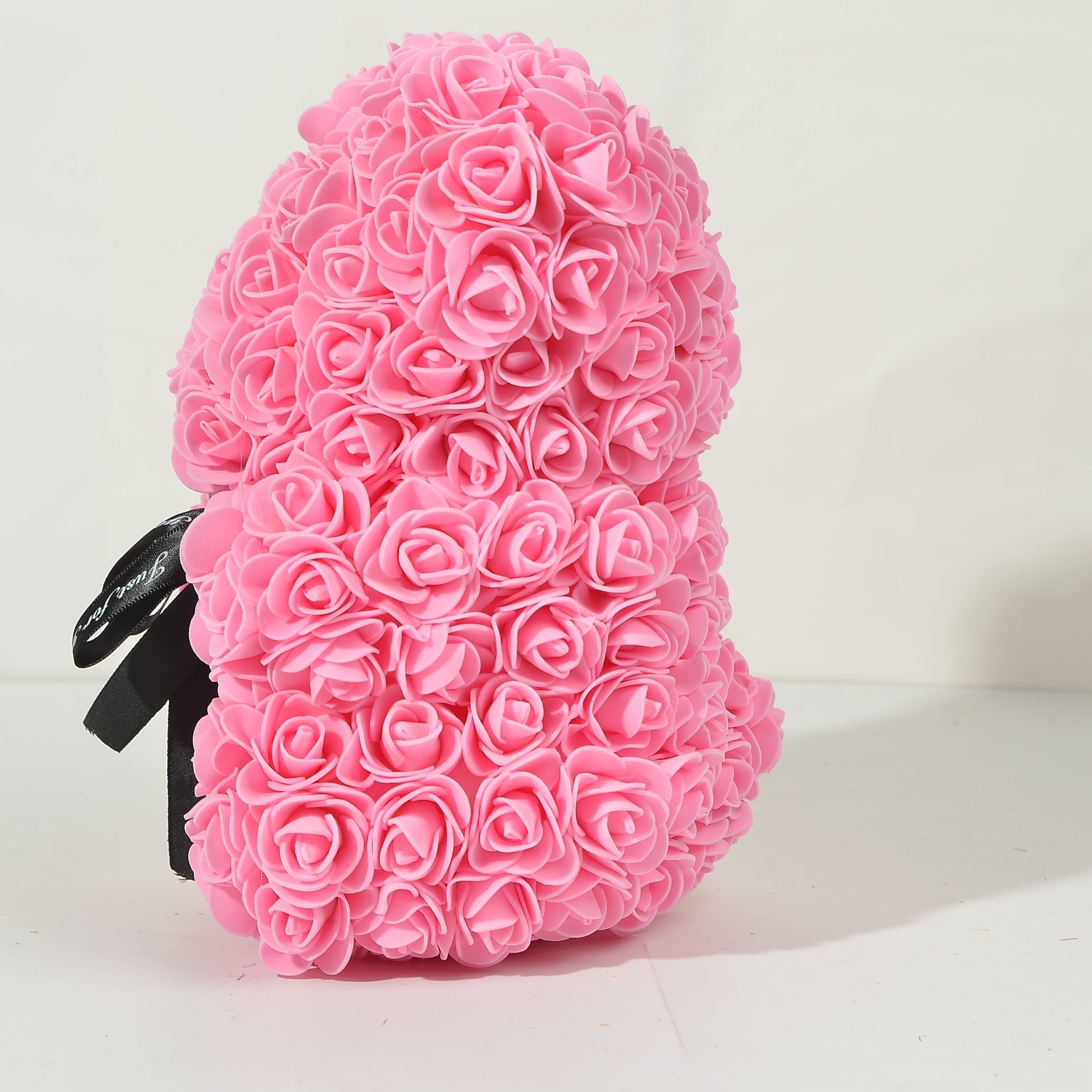 Foam Flower Rose Bear Gift for Valentine's Day Mother's Day Weddings Anniversary 17x23cm