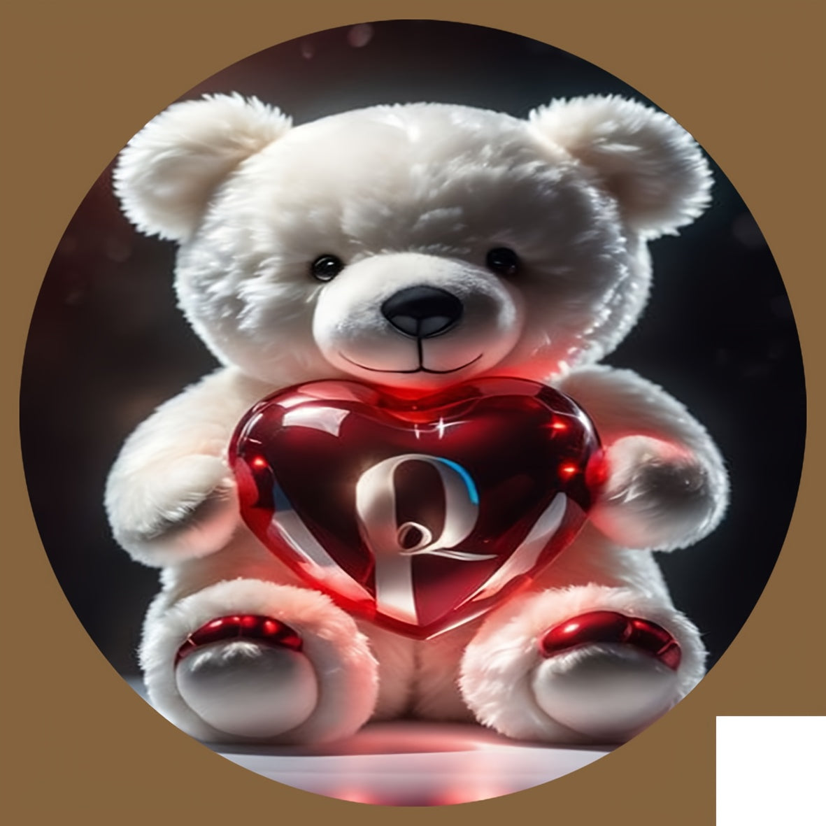 Animal Series Bear Alphabet Wooden Coaster for Drinks and Gifts