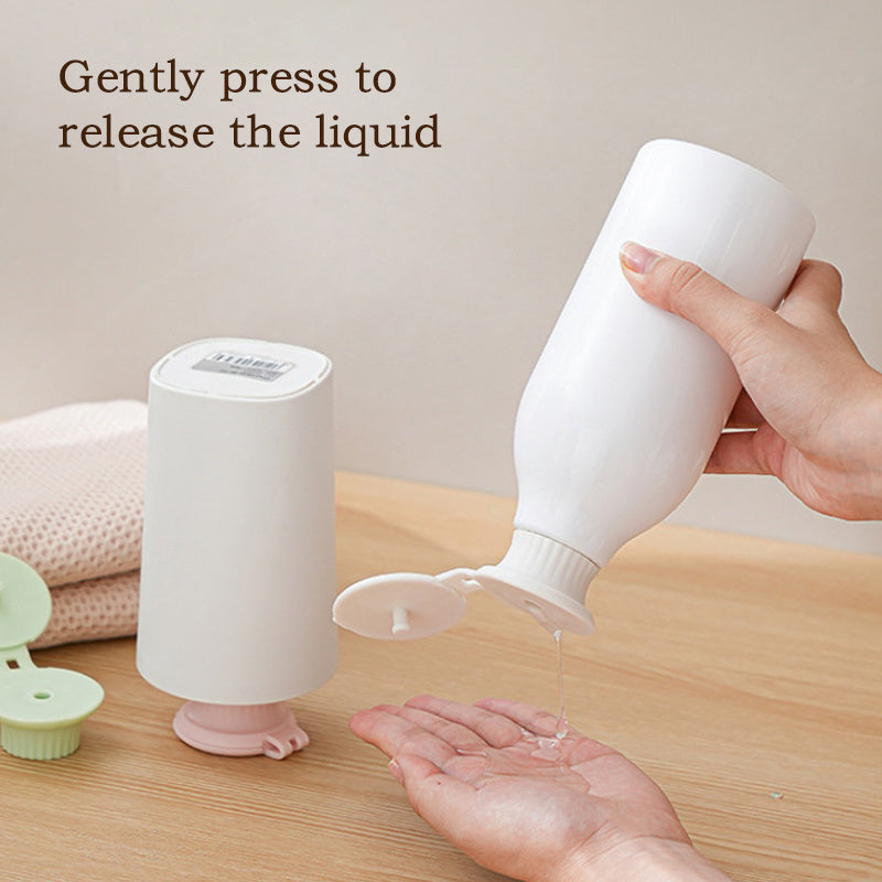 3-Pack Inverted Bottle Cap Adapters Leak-Proof Plastic for Shampoo and Detergent Bottles