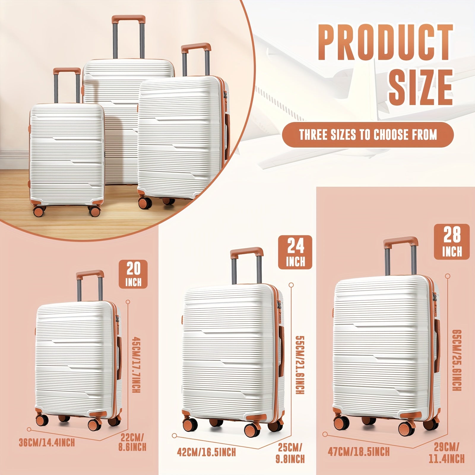 Багаж и дорожные сумки, туалетные принадлежности и косметички, чемодан с кодовым замком доступен в 1 штуке или 6 штук.