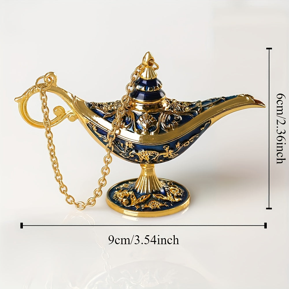 Cute Car Ornament Alloy Wishing Lamp Dashboard Decoration Accessories