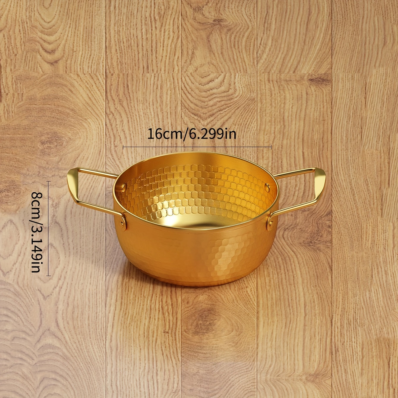 Stainless Steel Soup Pot with Handles for Cooking and Boiling in Silver