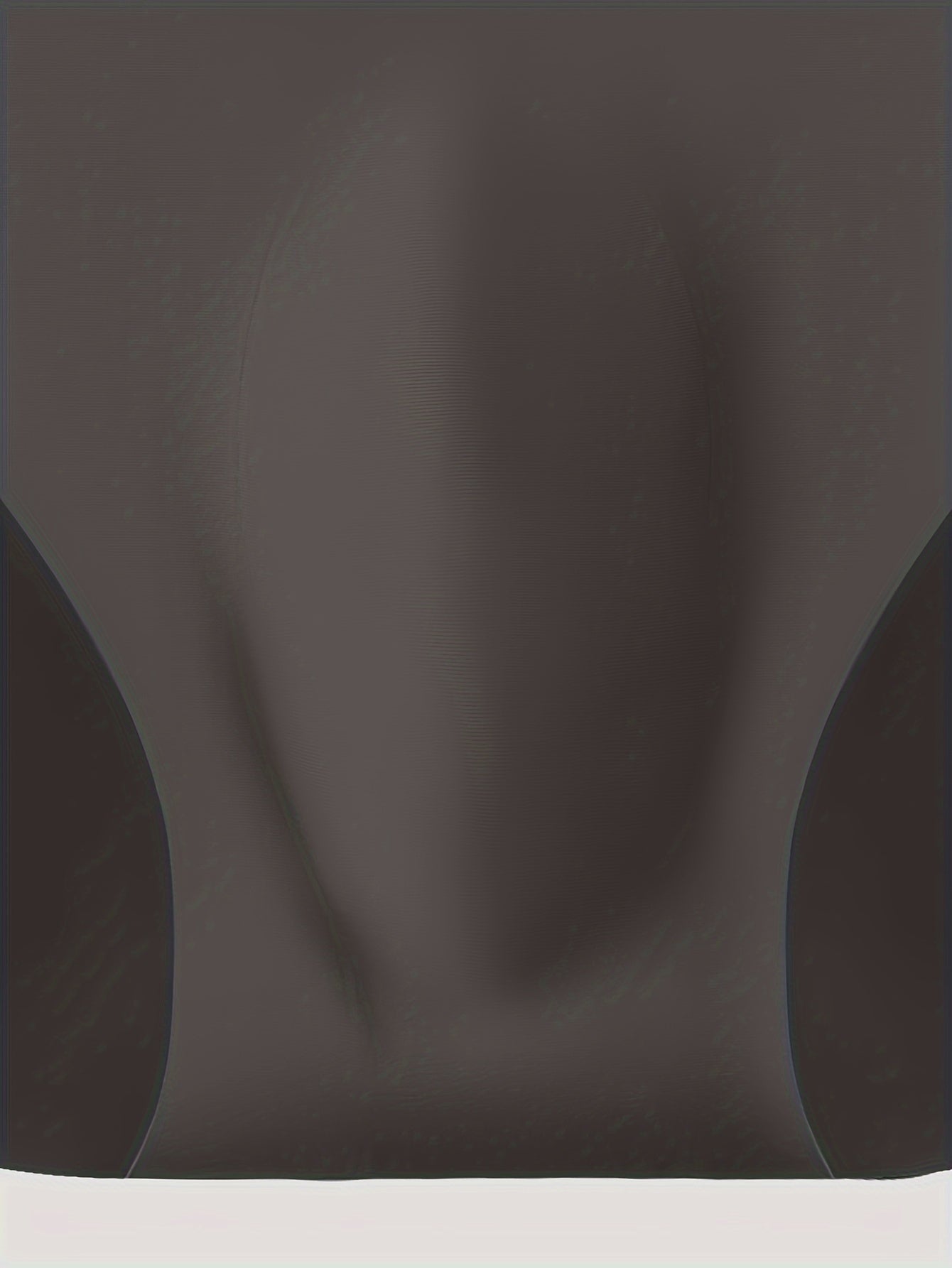 Men's Seamless Breathable Nylon Spandex Briefs with Transparent Crotch