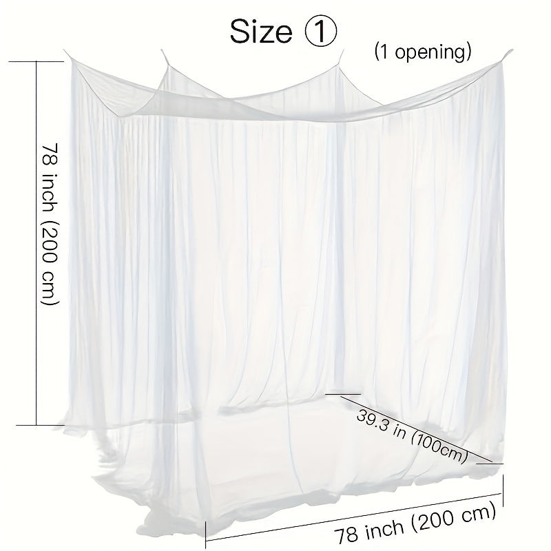 Туристическая кемпинговая сетка-тент 1 шт. с большим пространством и 15-ю зашифрованными квадратными ячейками москитной сетки. Подходит для гамаков, кемпинга, спальни и двора. Доступна в 4 размерах и легка в установке.