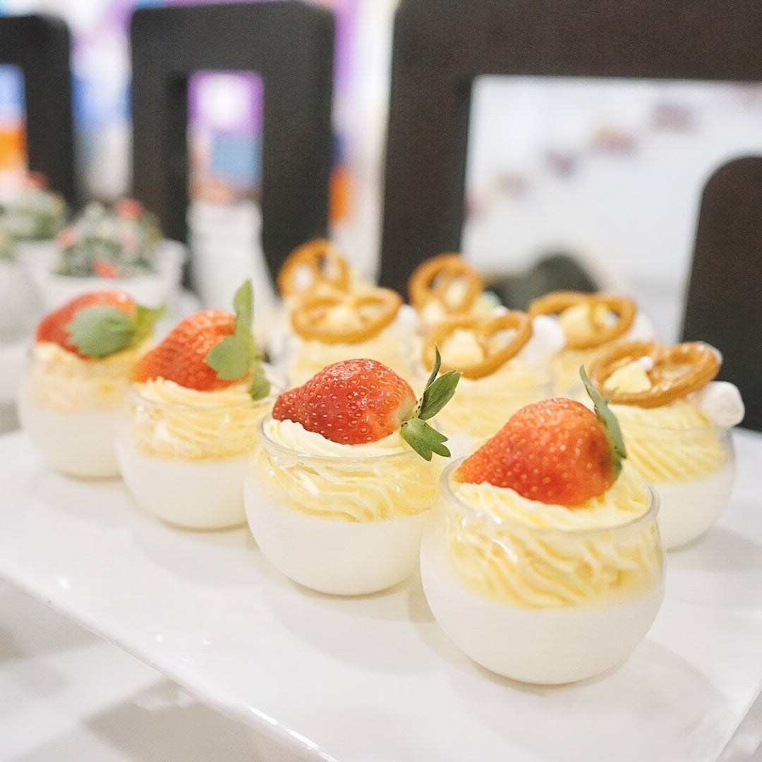 20 Pack Small Clear Plastic Dessert Cups 2.5oz Recyclable Shatter-Resistant