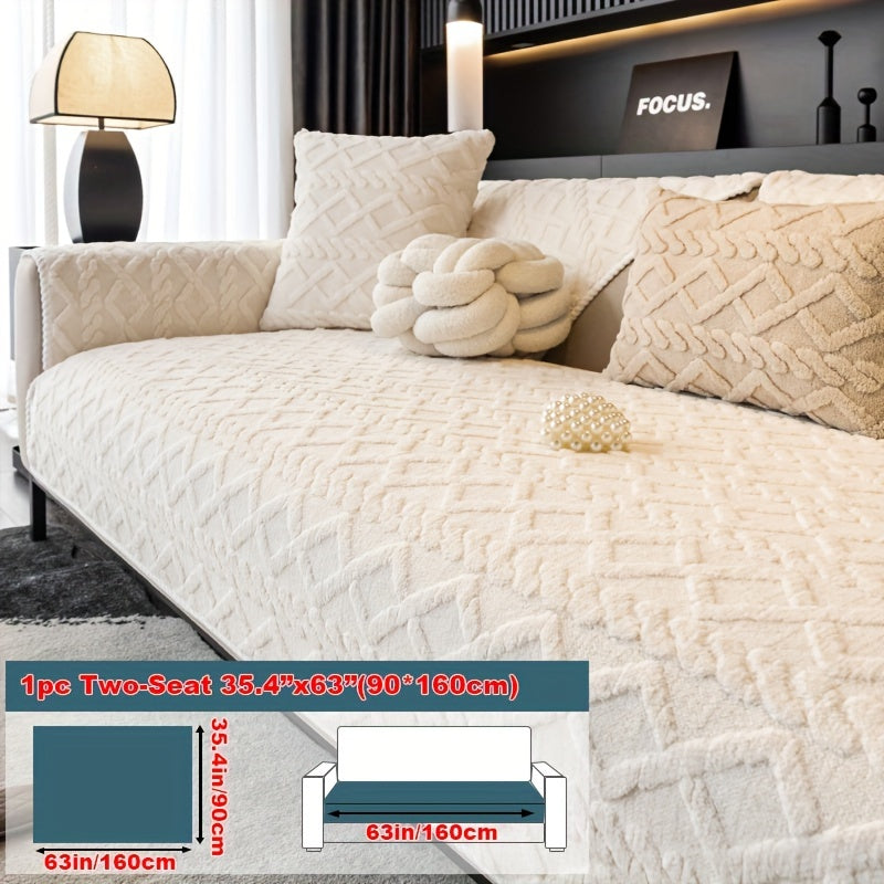 Нескользящая накидка на диван из велюра Shu, подходит для домашних животных, моется в машине, подходит для кресел и секционных диванов на 4 места