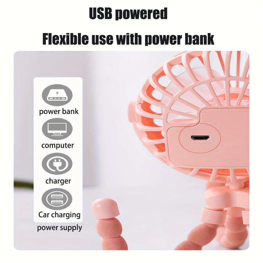 Akulaga o'xshash qayta zaryadlanadigan USB ventilyator, ko'p rejimlarga ega portativ mini ventilyator, uzoq muddatli batareya hayoti va jim ishlash.
