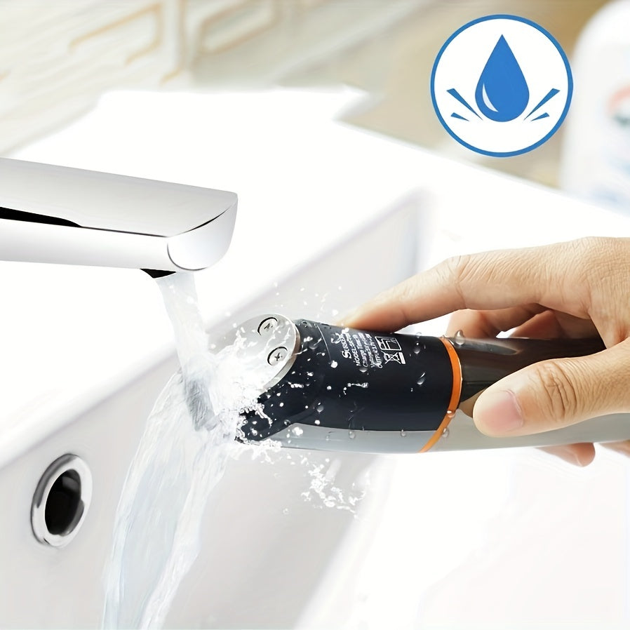 Cordless grooming kit with LED display beard trimmer hair clippers nose ear trimmer electric razor USB rechargeable