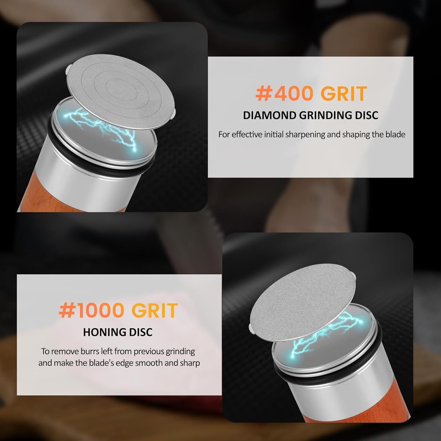 Шиша чашанинг остарадиган қурилмаси, олтин ва керамик дисклар билан, шиша пичоқи учун бурчакларни тўғрилаш