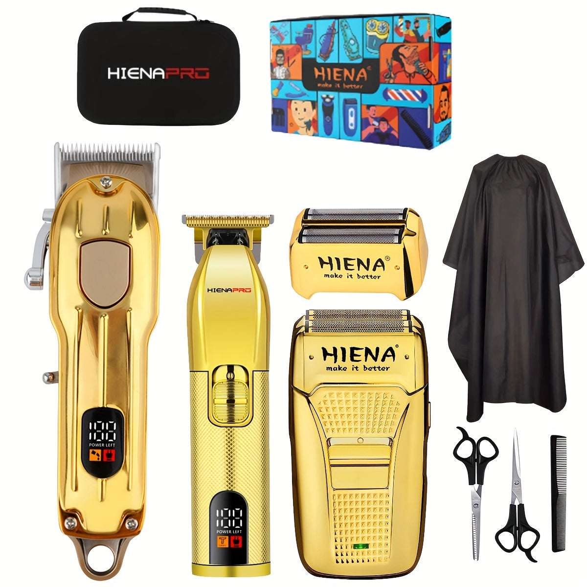 Cortapelos inalámbrico recargable con USB, afeitadora eléctrica con batería de litio de 2000mAh