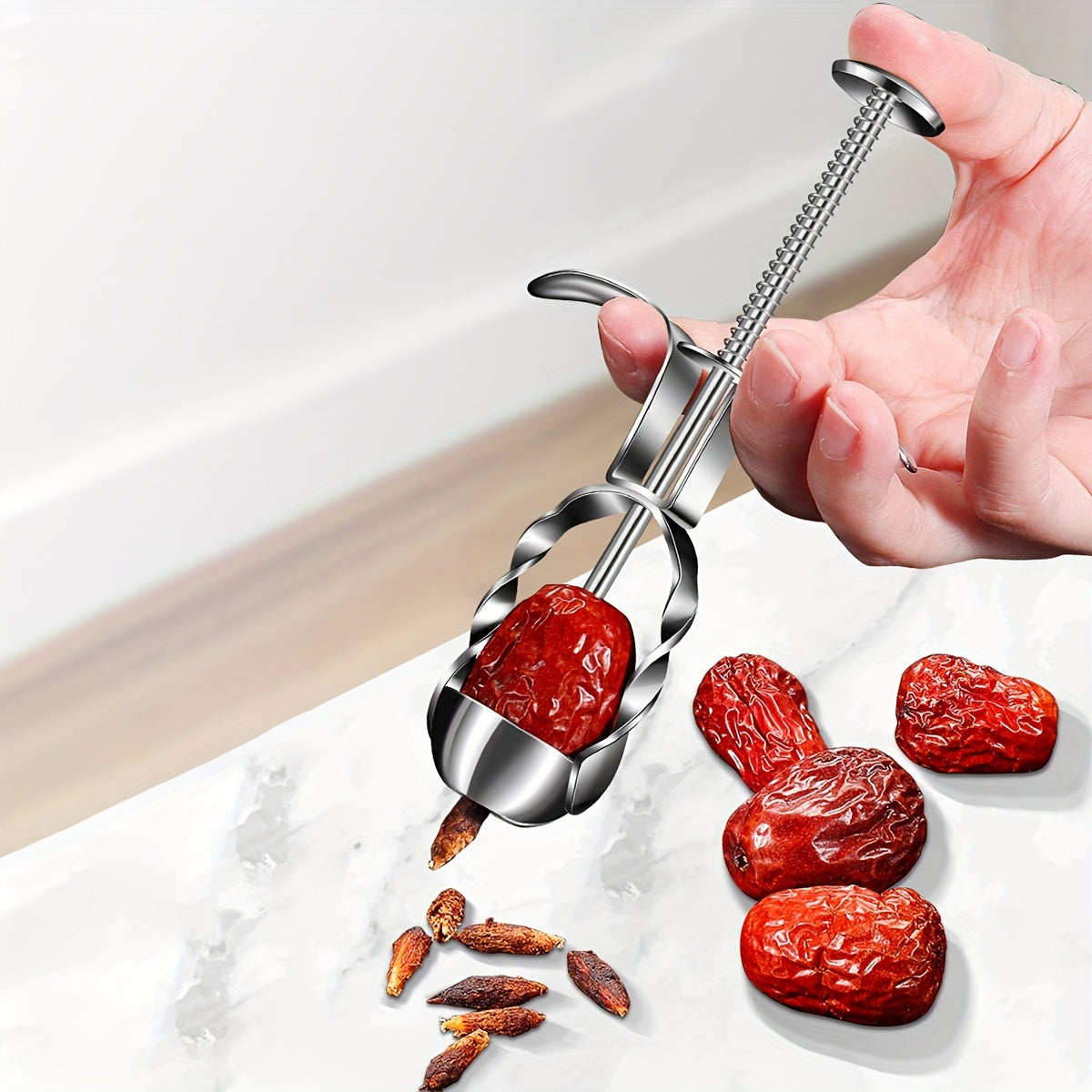 Stainless Steel Fruit and Vegetable Seed Remover Pitter Tool Set Kitchen Gadget