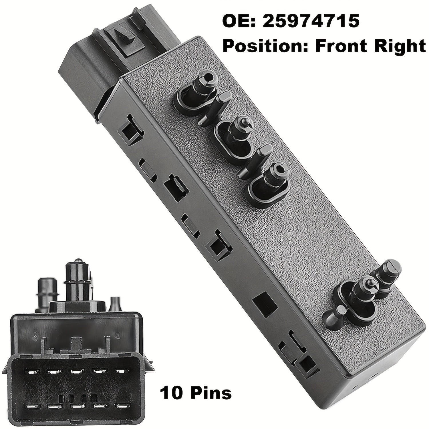8-Way Power Seat Switch for Cars Front Left Right Replacement Without Battery