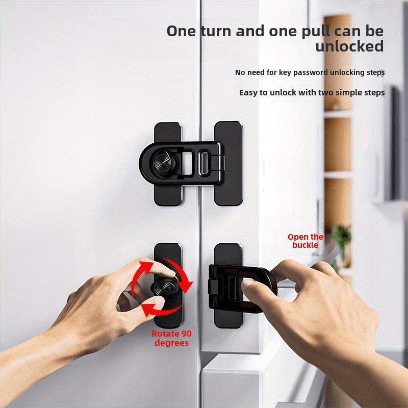 Refrigerator Door Lock Switch Rotatable No Drilling Multifunctional