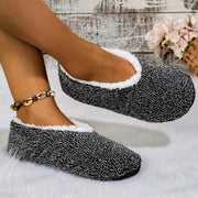 Женские домашние тапочки с флисовой подкладкой, нескользящие, мягкие и комфортные