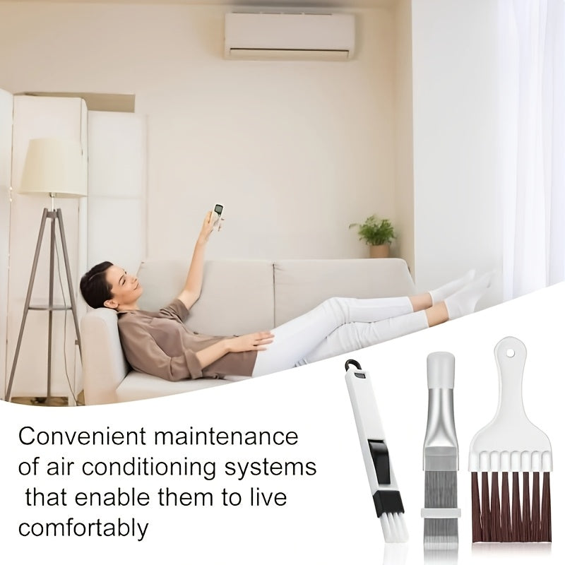 3pcs Condenser Fin Combs Dryer Air Conditioner Cleaning Brushes for Refrigerators Radiators Cooling Coils