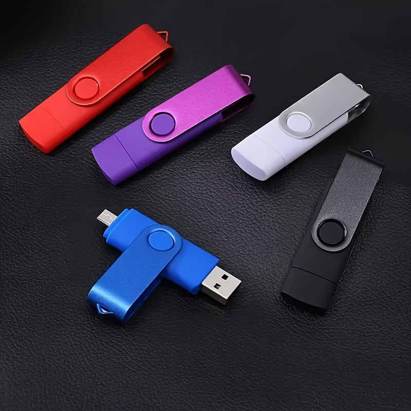 Memoria USB Flash 8GB 64GB Dual USB Tipo C y USB 2.0 Almacenamiento de datos portátil