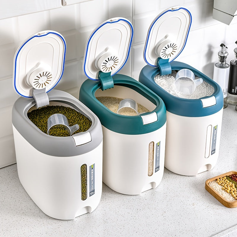 Commercial Rice Storage Bin Airtight Moisture-Proof Large Capacity Kitchen Food Grade