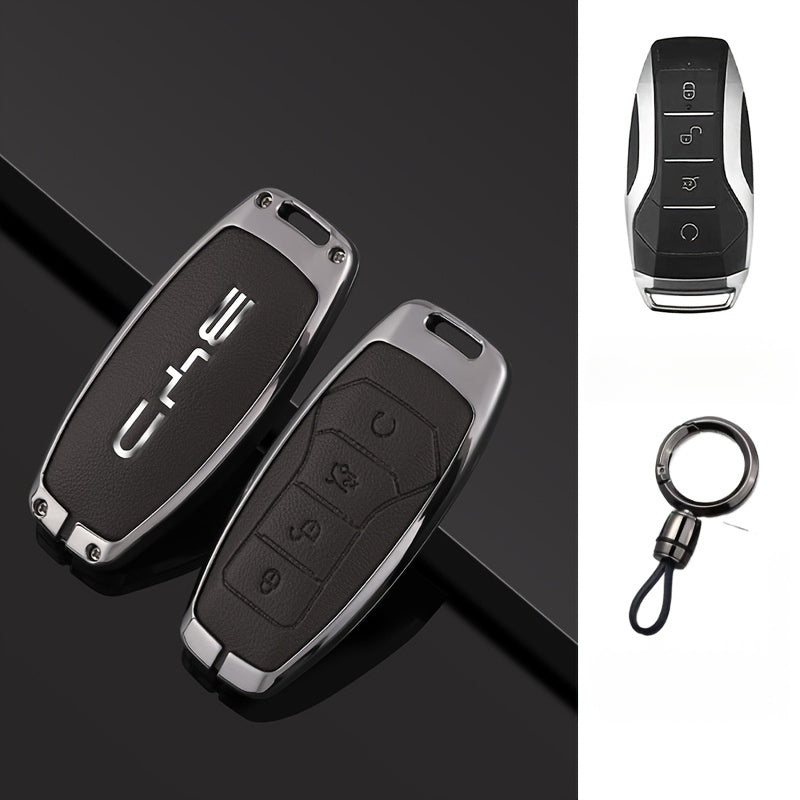 Universal Faux Leather Car Key Cover Protective Case with Anti-Drop Feature