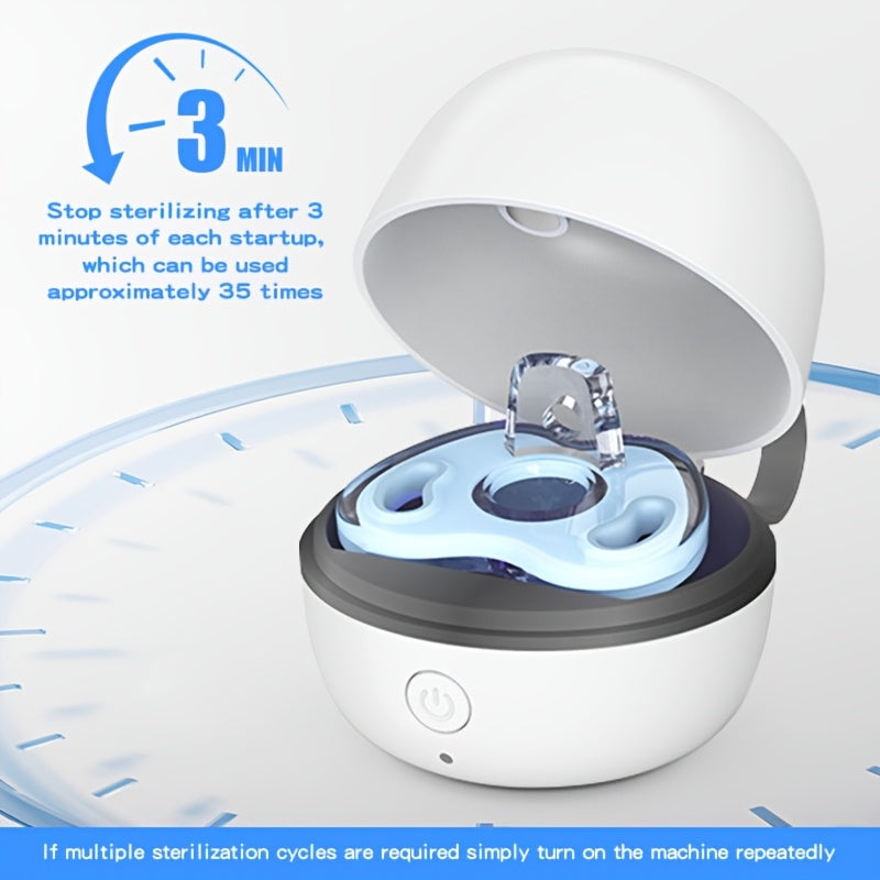 Esterilizador UV portátil tamaño de viaje, desinfectante recargable para joyas, llaves, uñas