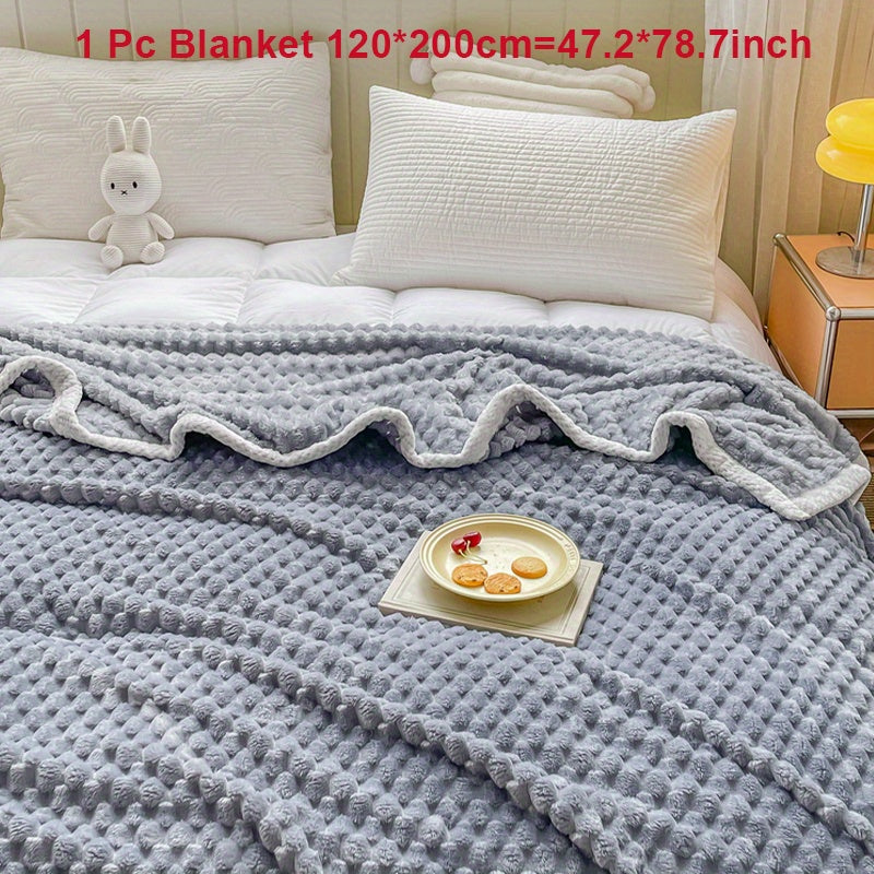 Fleece Blanket for Couch Sofa Bed Camping Travel Cozy Soft Warm Gift