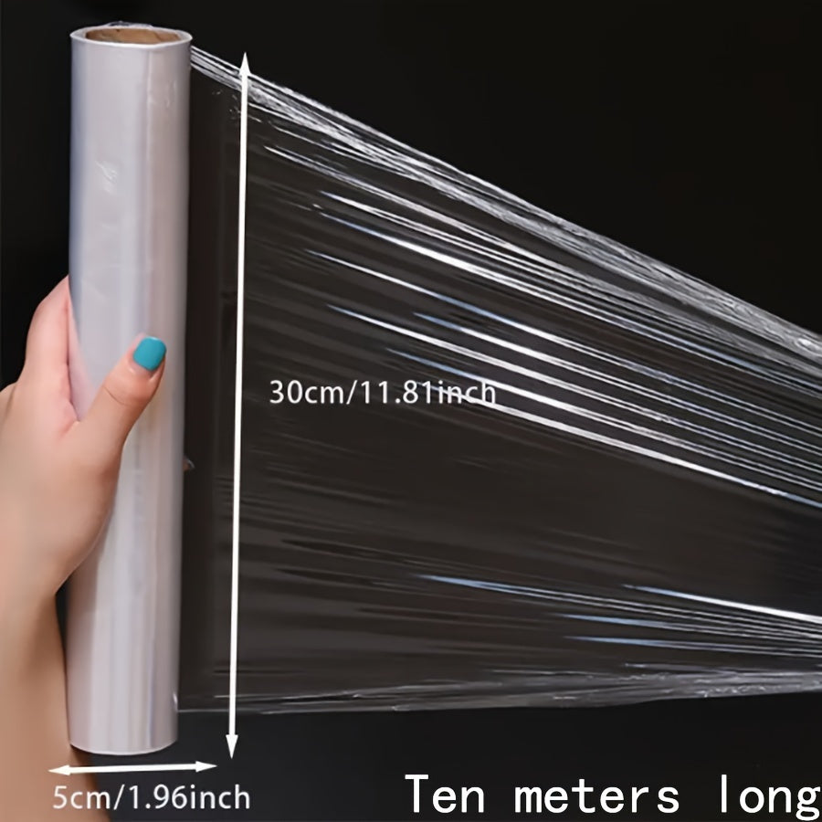 Dispensador de film transparente de 30cm de ancho, caja para envolver alimentos para preparación de comidas y sobras