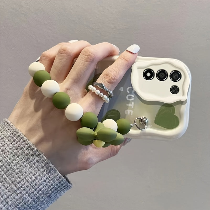 Чехол-брелок с сердечным цветком для телефона для Samsung Galaxy S24 Ultra S24 FE A16 A15 A52 A54 A13 S20 S22 S22 Ultra S25 A05S A56 A06, ударопрочный, противоударный, защитный