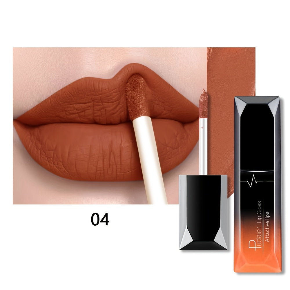 Women Matte Lip Glaze Liquid Lipstick Waterproof Long-Lasting Non-Transferable