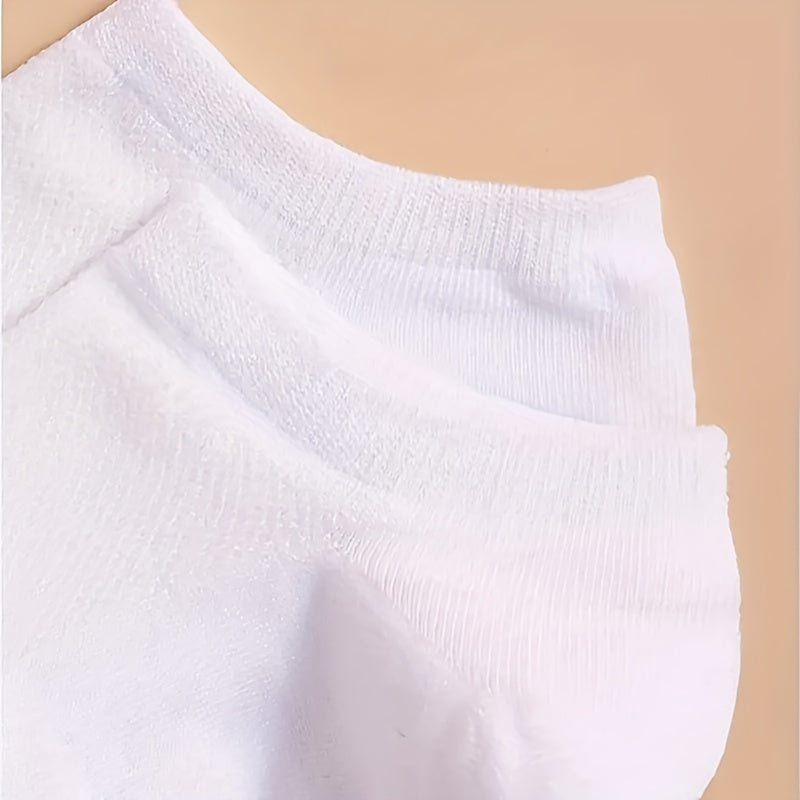 Unisex Ankle Socks 10/20/40 Pairs Soft Lightweight Solid Color Hosiery