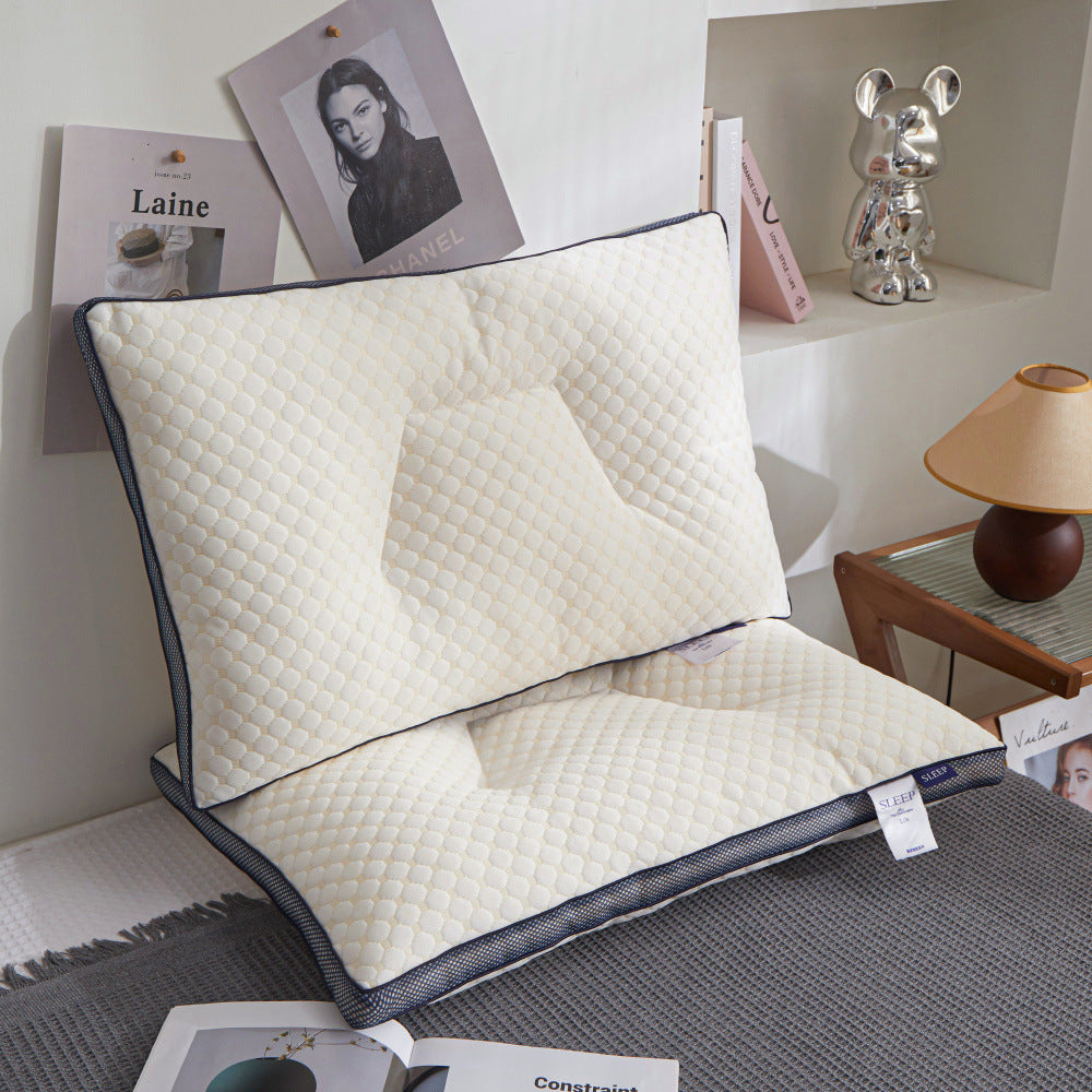 Эргономическая подушка для поддержки шеи с дышащими бусинами, моющаяся, для дома и путешествий