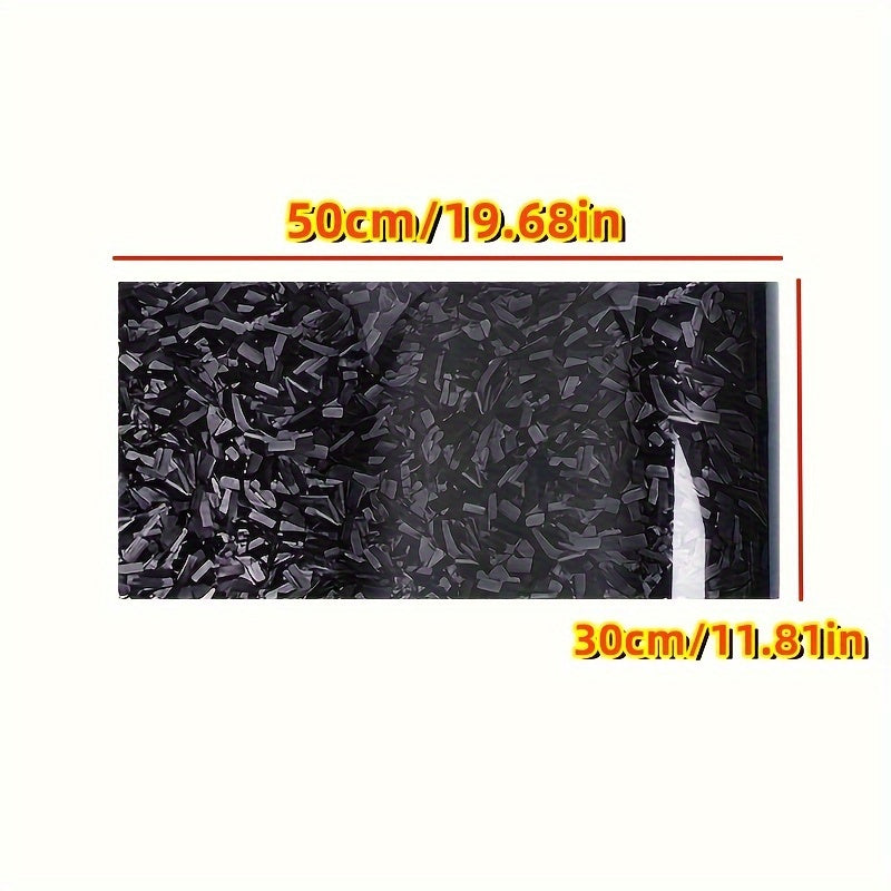 Yuqori porloq 30x50cm uchun avtomobil sozlamalari uchun qilingan karbon tolasi vinil qoplama varag'i