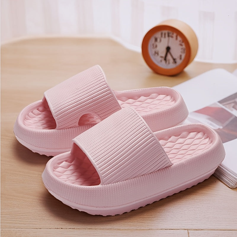 Women's Summer Slides with Thick Soles Non-Slip Flat Heel EVA Round Toe