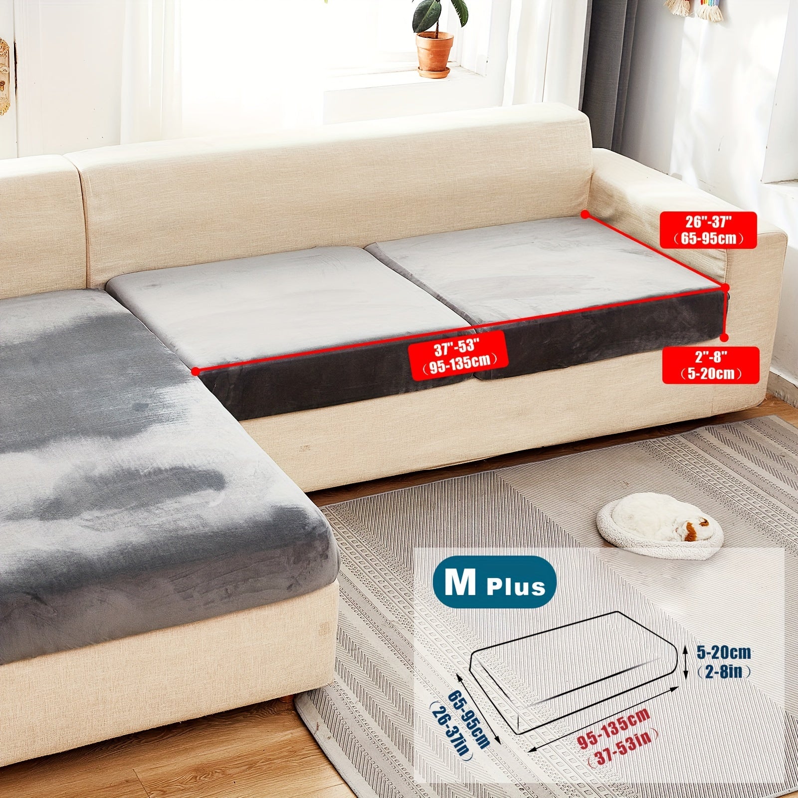 Велюровый чехол для дивана/подушки для домашних животных, пылезащитный и мягкий чехол для дивана для домашнего декора.