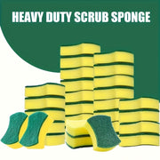 Multipack of 10/12/24 Multi-Purpose Cleaning Sponges with Dual-Sided Scrub Pads
