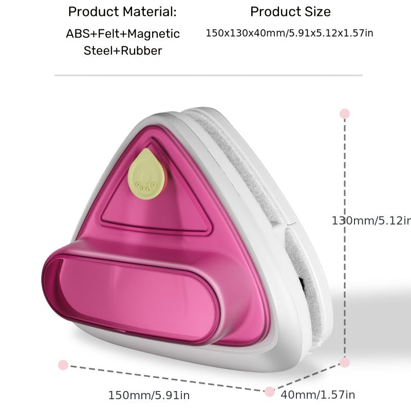 O'z-o'zini boshqaradigan oynani tozalash uchun suv saqlash va magnitli ikki tomonlama funktsiyali oynani tozalash vositasi