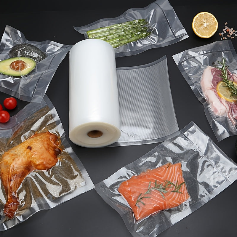 Bolsas de sellado al vacío de 20cm x 10m para almacenamiento de alimentos, rollo hermético, prolonga la frescura, apto para congelador