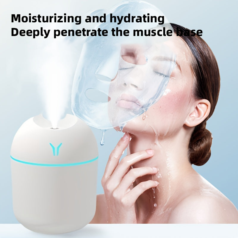 USB-Powered Spherical Cool Mist Humidifier and Aroma Diffuser with Night Light for Bedroom Home Car Plants