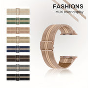Nylon Woven Smartwatch Bands for Apple Watch Water-Resistant Adjustable Breathable Soft