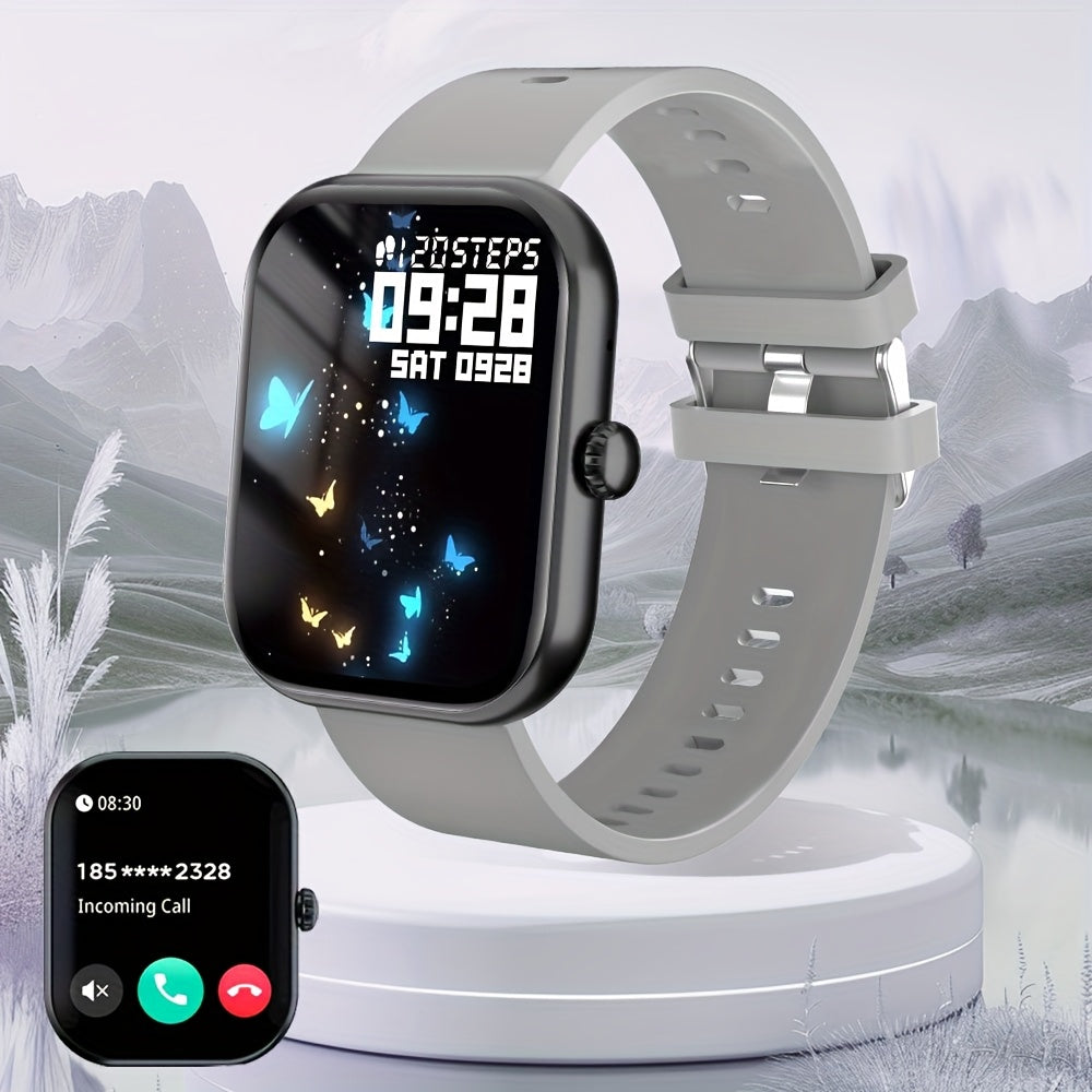 Reloj inteligente con asistente de voz, ejercitador de respiración, control de brillo, múltiples modos deportivos, pantalla de clima y linterna