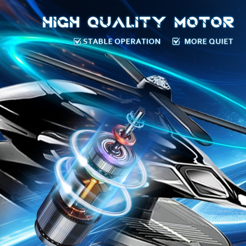 Universal Solar-Powered Car Air Freshener Diffuser with Rotating Helicopter Shape