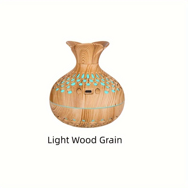 Wood Grain Aromatherapy Diffuser Humidifier USB Powered Air Purifier for Room