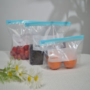 30pcs Reusable Thickened Sliding Lock Zipper Bags Food-Grade PE for Fresh-Keeping
