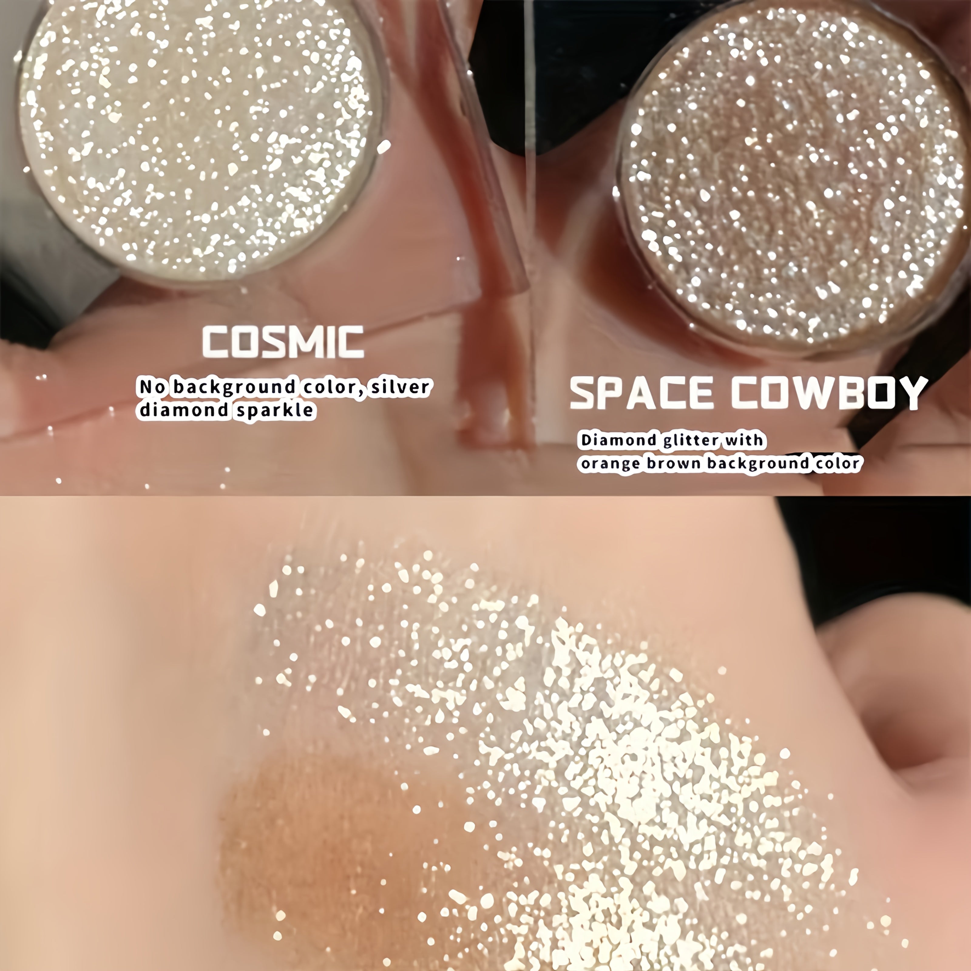 Women's Glitter Eyeshadow Monochrome High Shine Sparkling Powder