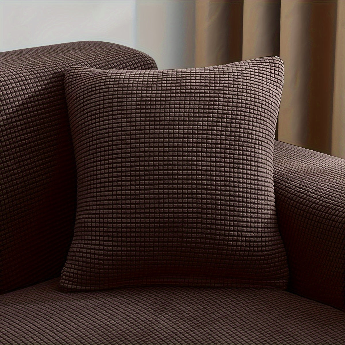 Чехол на подушку из полярного флиса с жаккардовым узором, пылезащитный и устойчивый к царапинам от кошек для декора гостиной и спальни