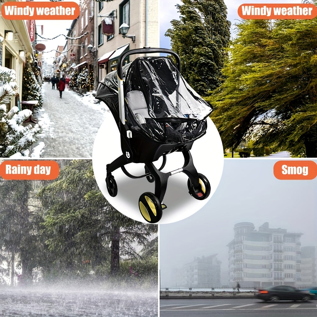 Universal Baby Stroller Rain Cover Waterproof Windproof Dust Snow Shield