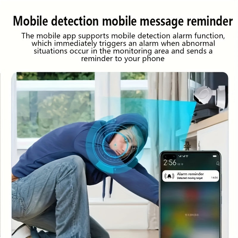 Smart WiFi Security Camera 720P HD Night Vision Two-Way Audio USB Power