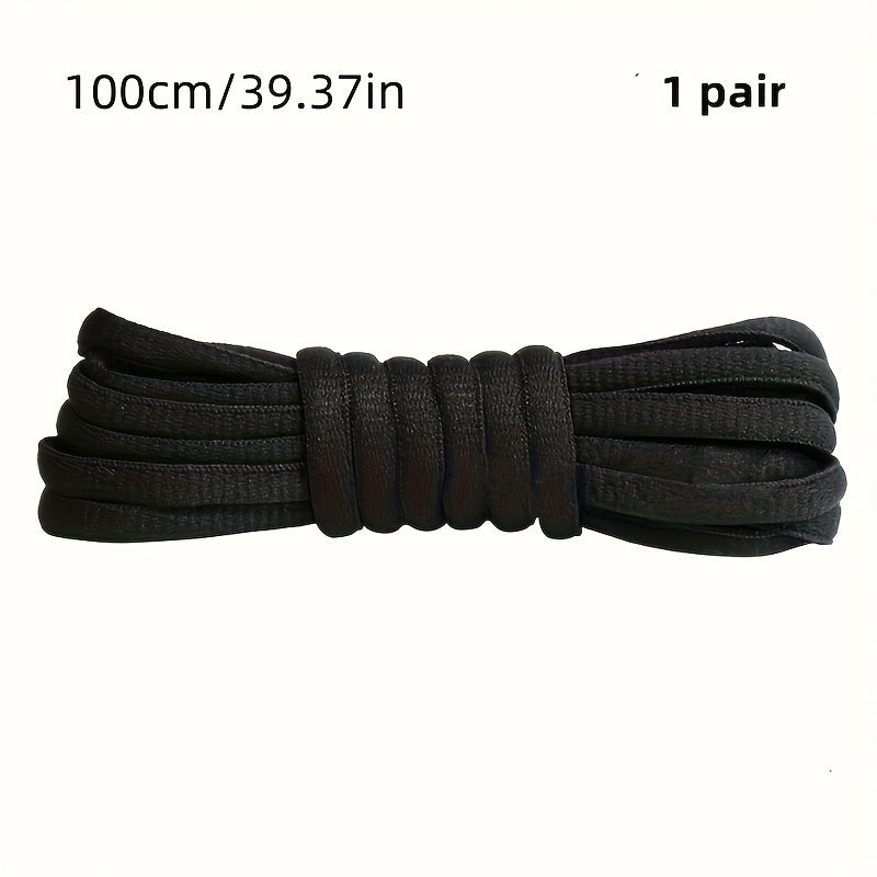 Unisex Classic Nylon Half Round Shoelaces for Sneakers 100cm-120cm