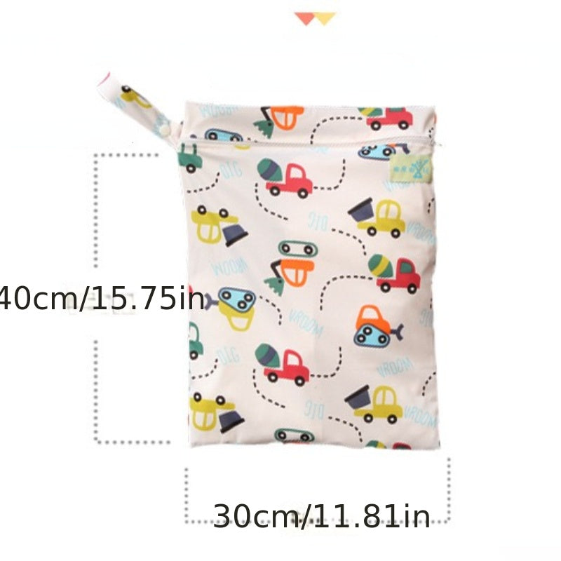 Waterproof Nylon Diaper Bag Organizer for Strollers with Large Capacity