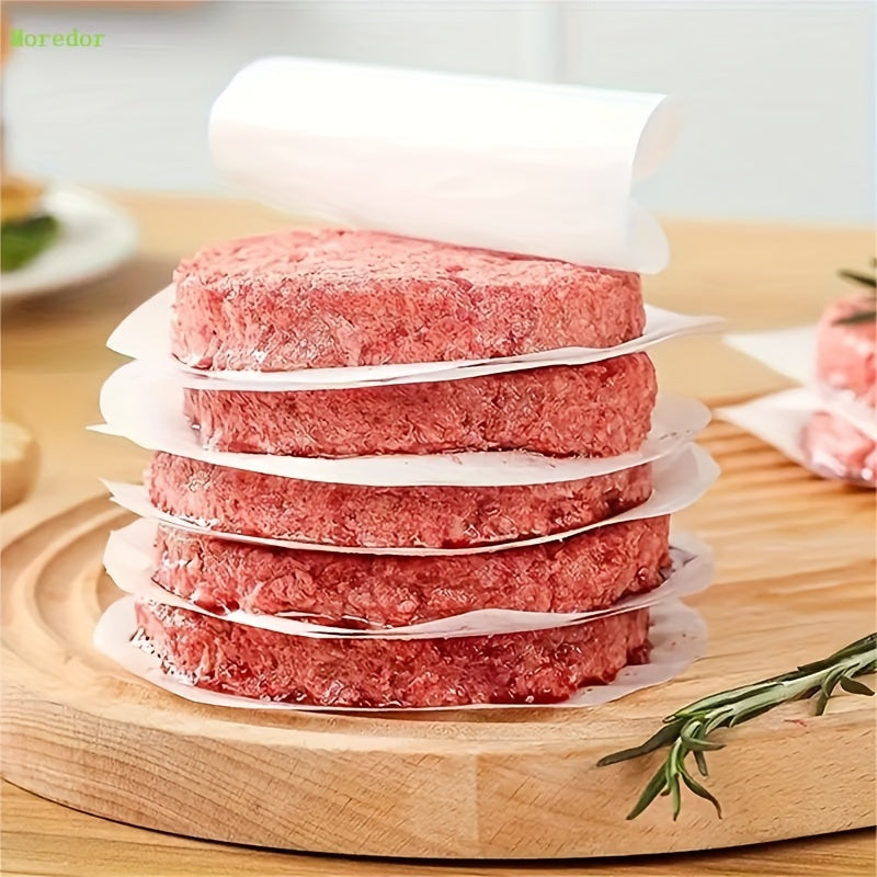 12.5cm dumaloq yopishmaydigan pishirish qog'ozlari varaqalari, oq, 100 dona, burgerlar va pechenelar uchun doiralar